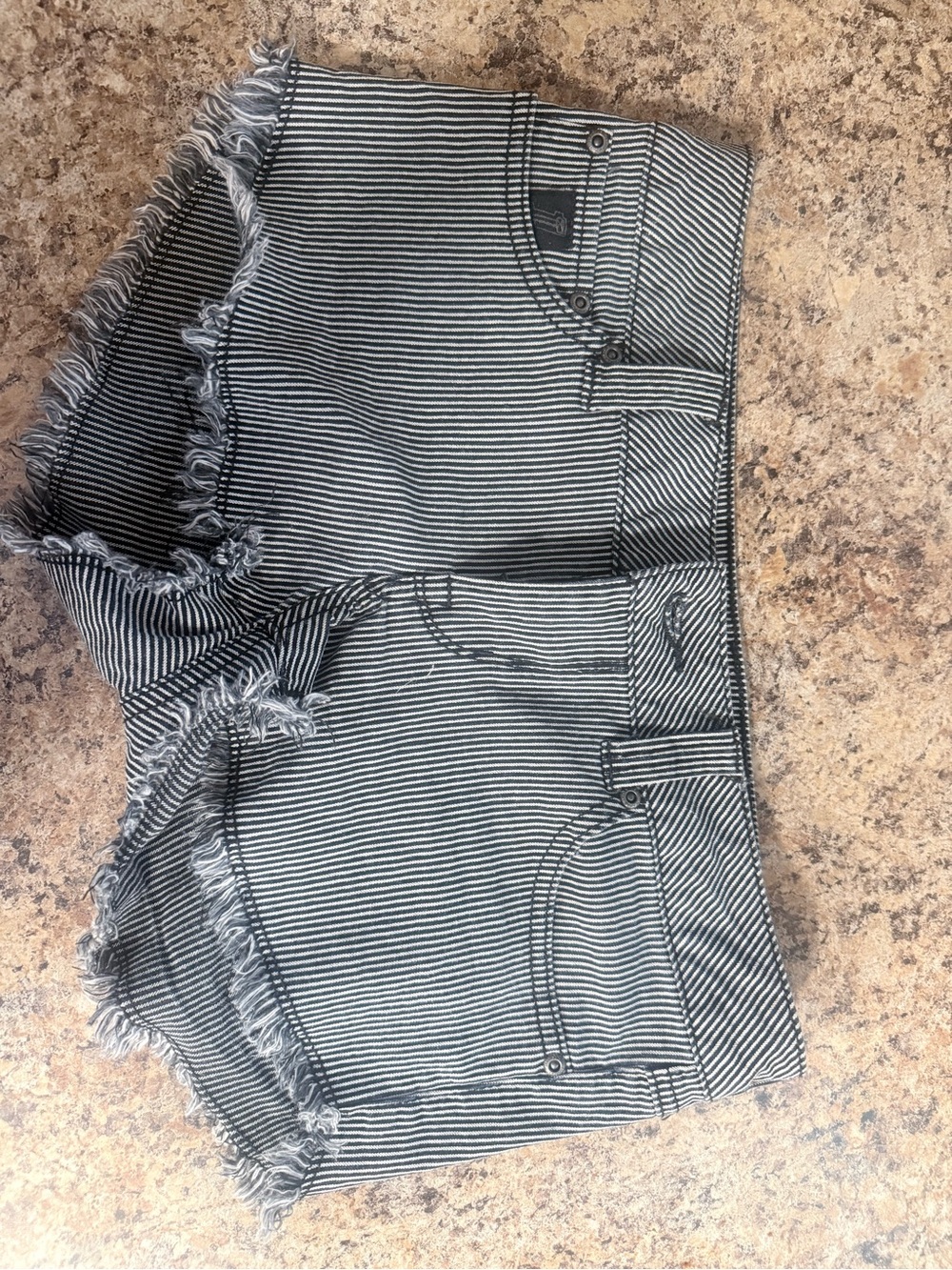 Harley Davidson White Striped Shorts